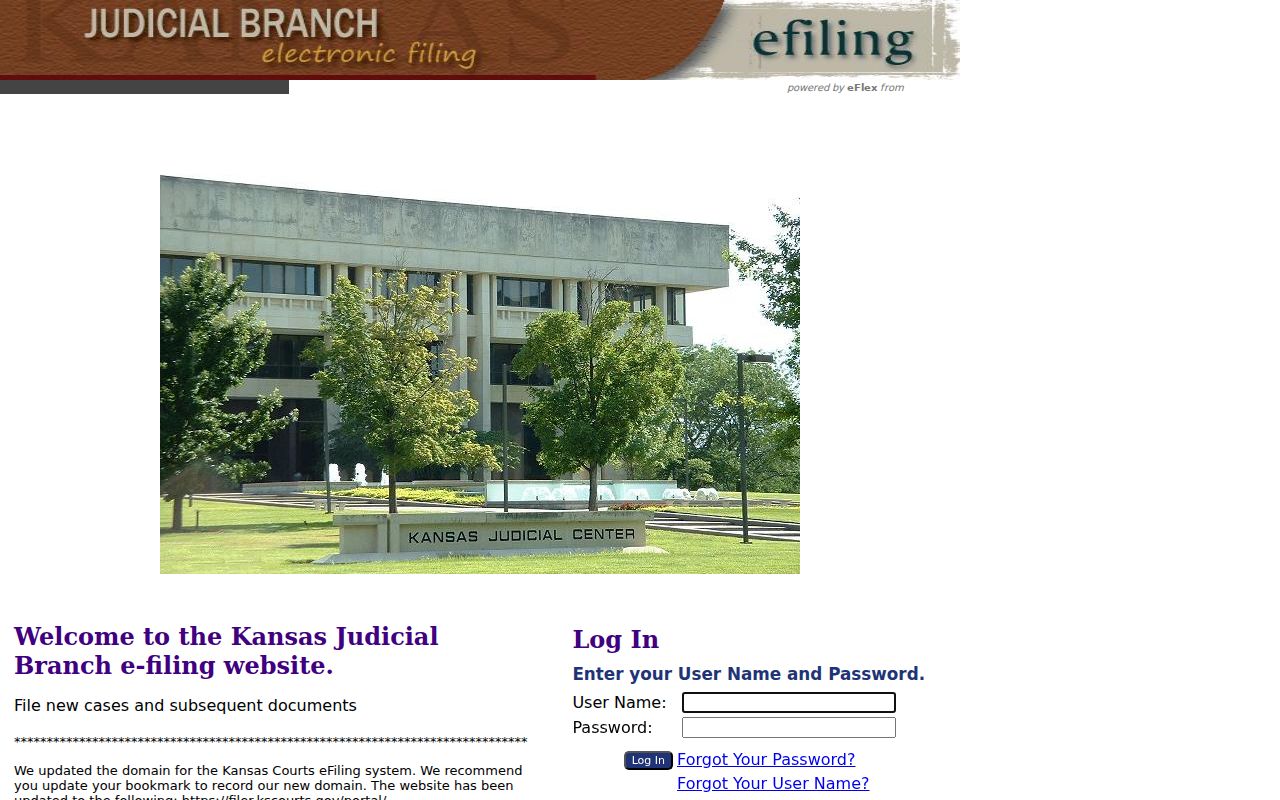 Ness County court record access through Kansas Judicial Branch eFiling